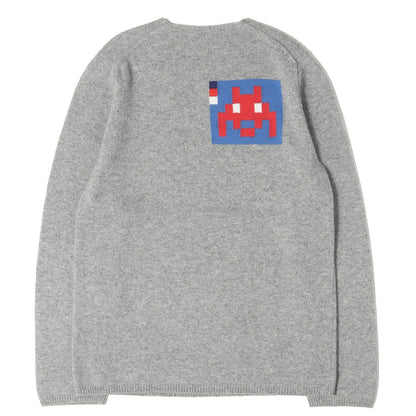 22AW × INVADER グラフィック ジャガード ニット セーター (Invader Knit Sweater)