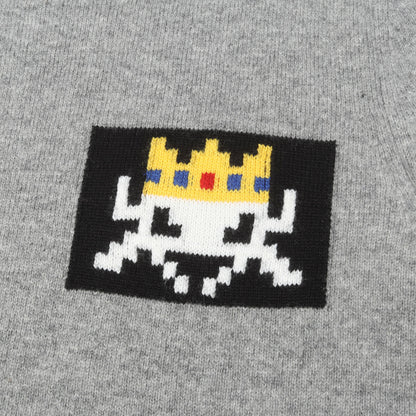 22AW × INVADER グラフィック ジャガード ニット セーター (Invader Knit Sweater)