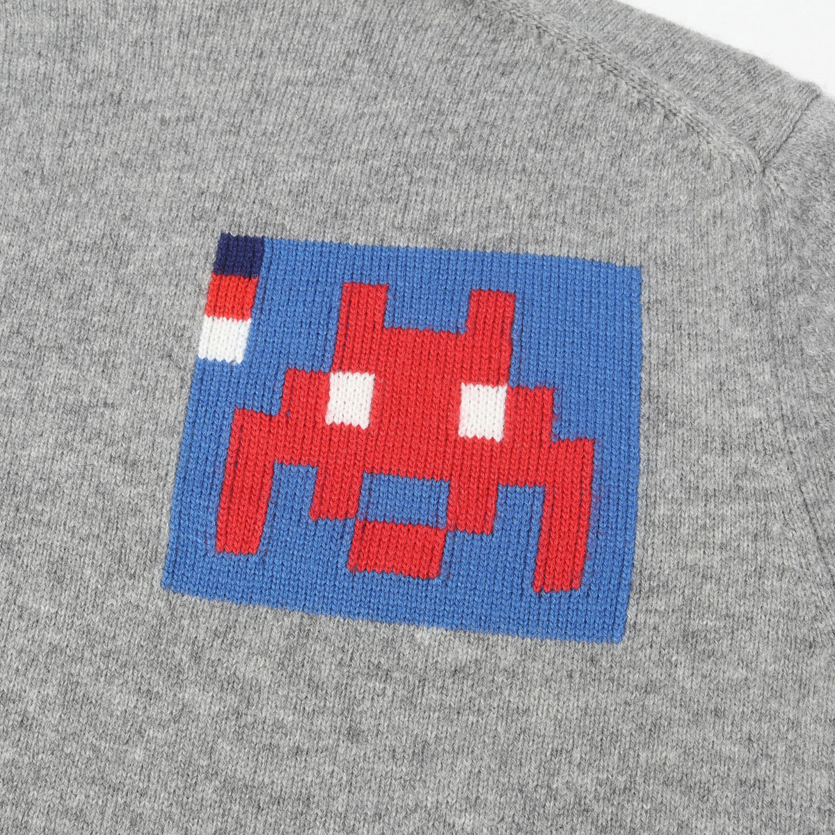 22AW × INVADER グラフィック ジャガード ニット セーター (Invader Knit Sweater)