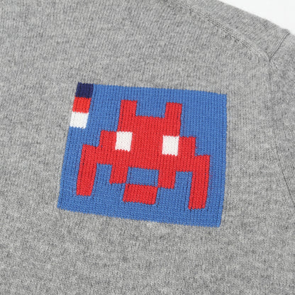 22AW × INVADER グラフィック ジャガード ニット セーター (Invader Knit Sweater)