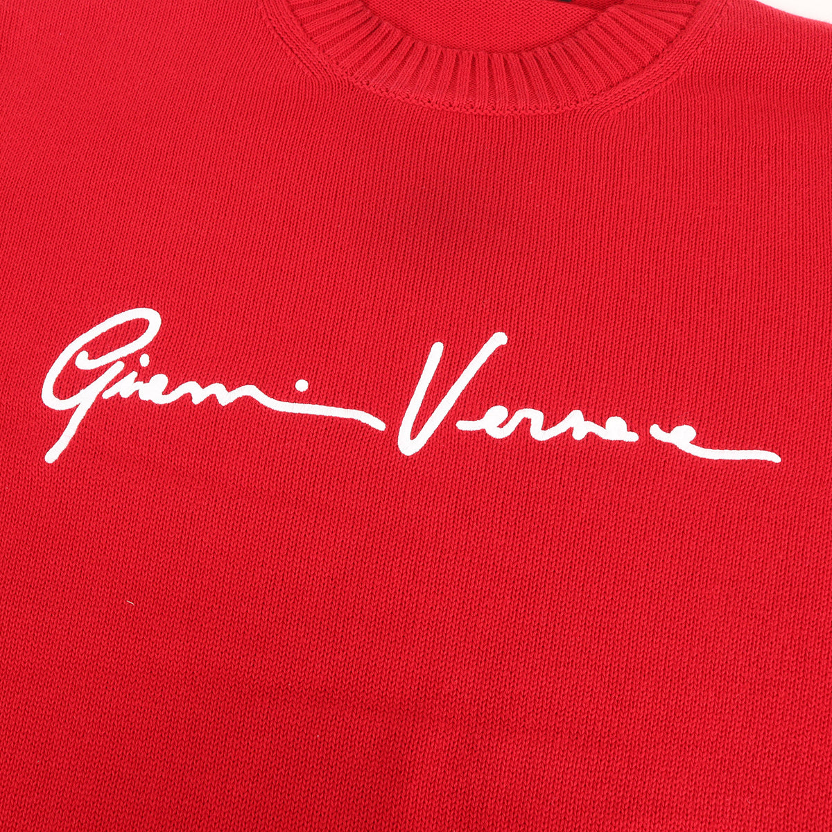 20AW シグネチャーロゴ コットン ニット セーター (GV Signature Crewneck Knit Sweater)
