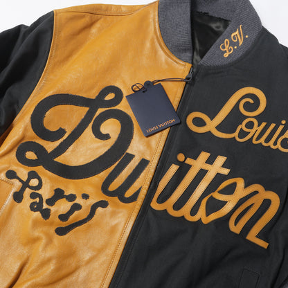 23SS ミックスキャンバス レザー ボンバージャケット (Mixed Canvas and Leather Bomber)