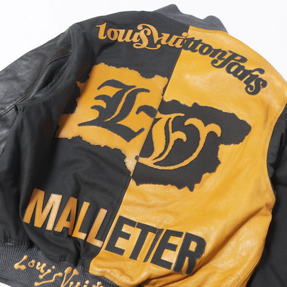 23SS ミックスキャンバス レザー ボンバージャケット (Mixed Canvas and Leather Bomber)