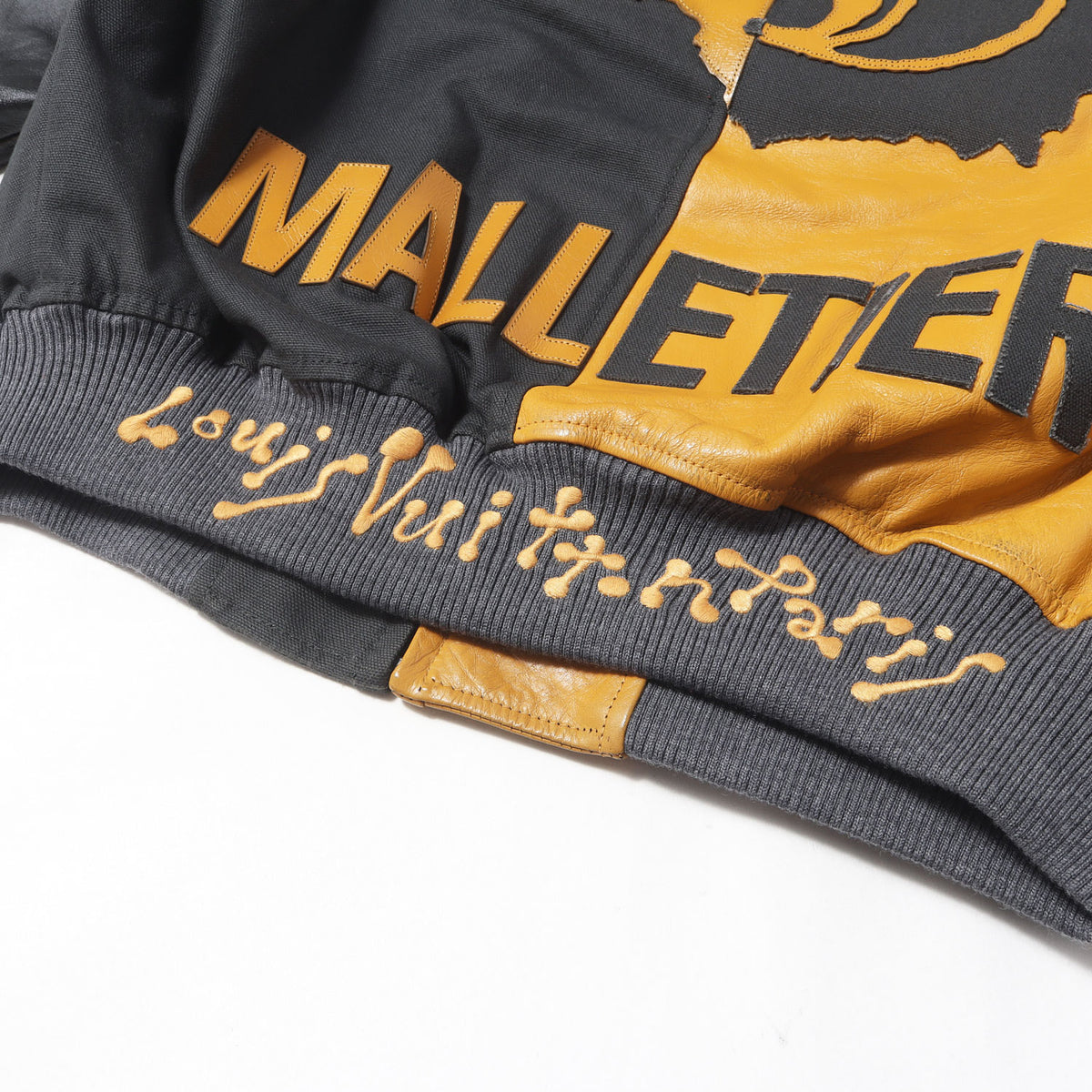 23SS ミックスキャンバス レザー ボンバージャケット (Mixed Canvas and Leather Bomber)