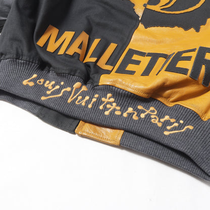 23SS ミックスキャンバス レザー ボンバージャケット (Mixed Canvas and Leather Bomber)
