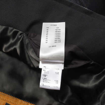 23SS ミックスキャンバス レザー ボンバージャケット (Mixed Canvas and Leather Bomber)