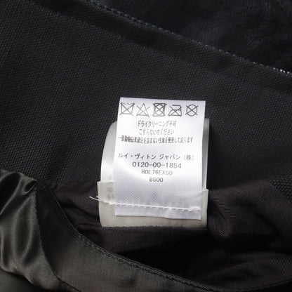 23SS ミックスキャンバス レザー ボンバージャケット (Mixed Canvas and Leather Bomber)