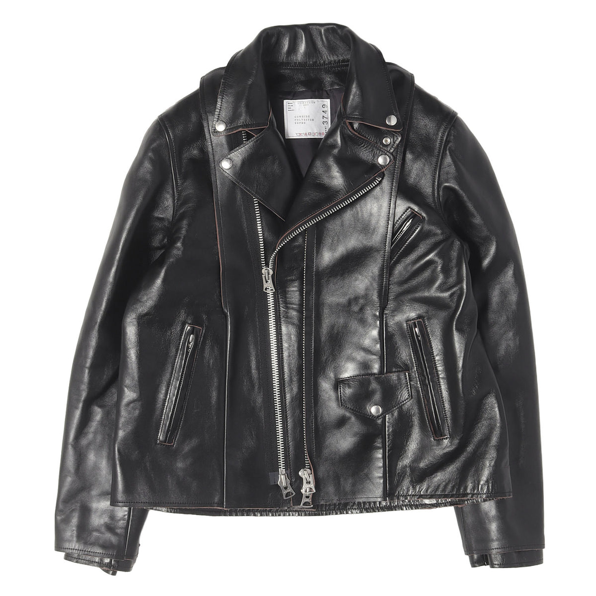25AW カウハイドレザー ダブルライダース ジャケット (Leather Jacket)