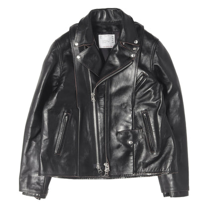 25AW カウハイドレザー ダブルライダース ジャケット (Leather Jacket)