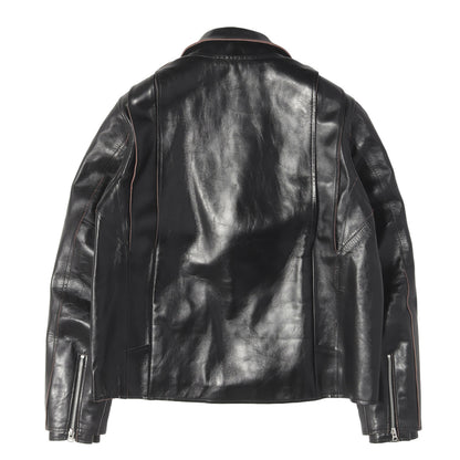 25AW カウハイドレザー ダブルライダース ジャケット (Leather Jacket)