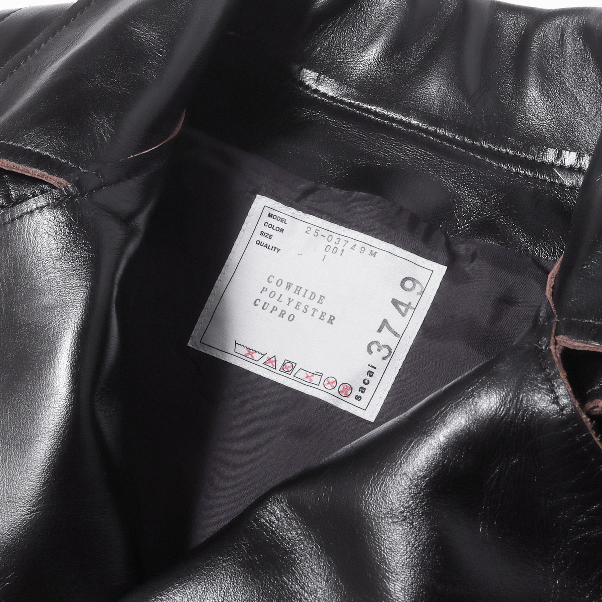 25AW カウハイドレザー ダブルライダース ジャケット (Leather Jacket)