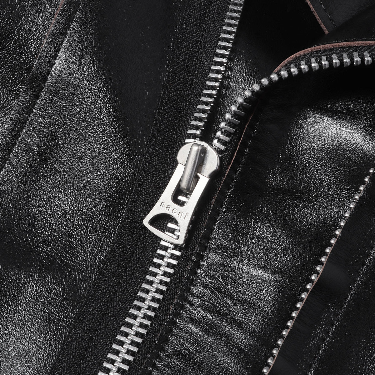 25AW カウハイドレザー ダブルライダース ジャケット (Leather Jacket)