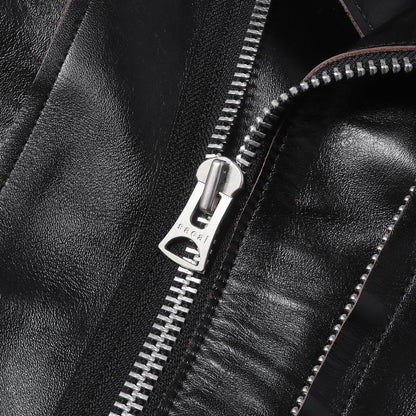 25AW カウハイドレザー ダブルライダース ジャケット (Leather Jacket)