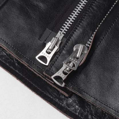 25AW カウハイドレザー ダブルライダース ジャケット (Leather Jacket)