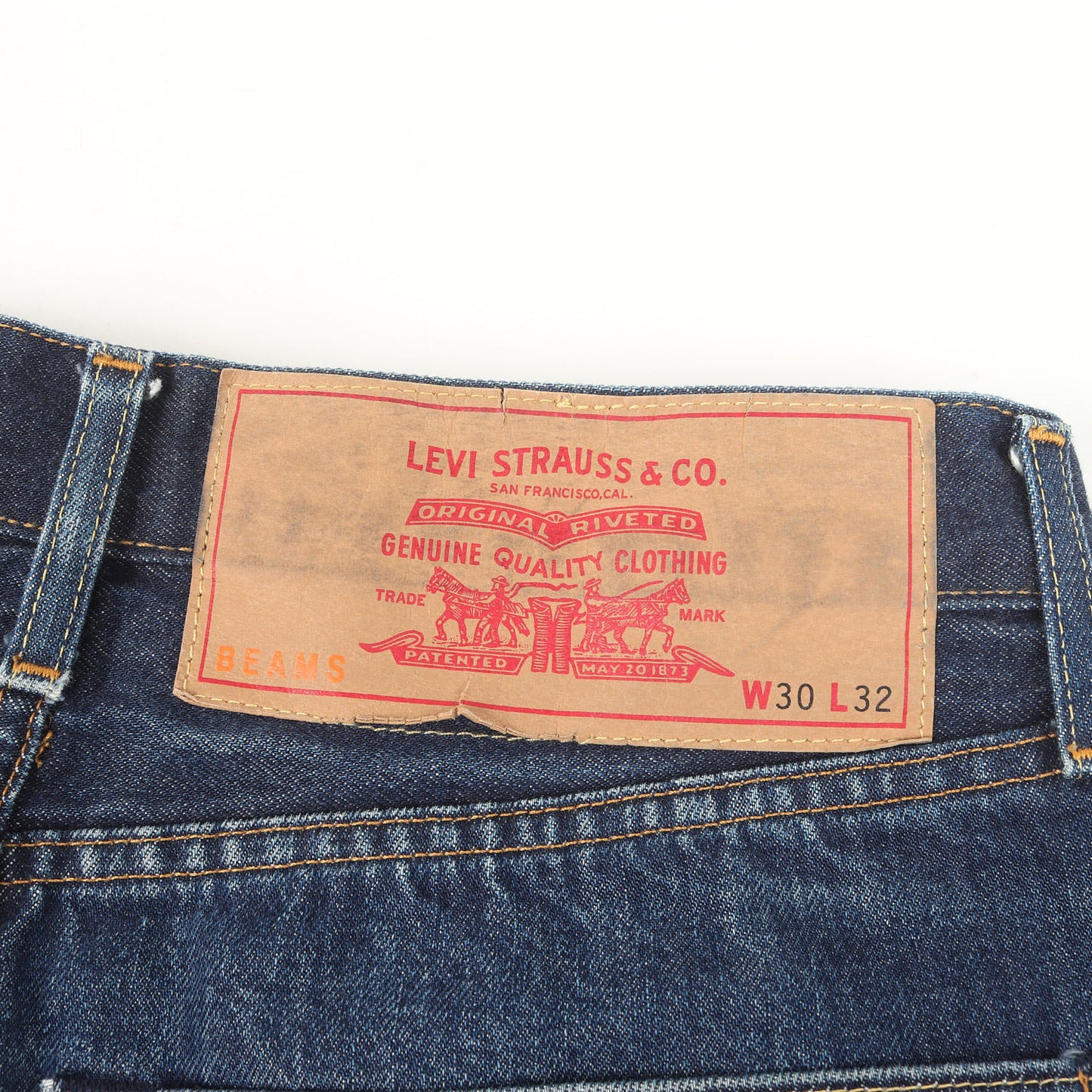 22SS BEAMS 別注 スーパーワイド デニム パンツ (SUPER WIDE JEAN)