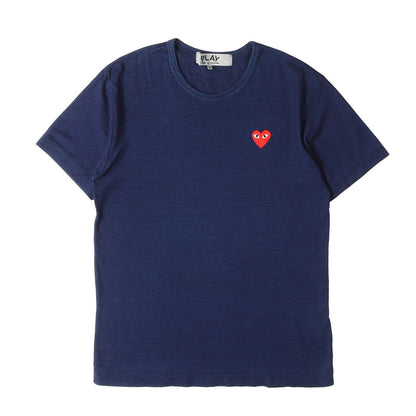 20SS インディゴ染め プレイハート Tシャツ
