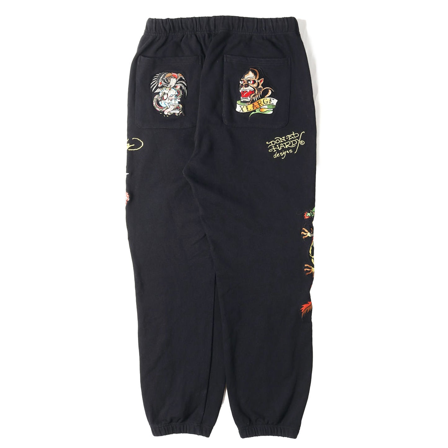 24AW × ED HARDY グラフィック ワッペン刺繍 スウェット パンツ