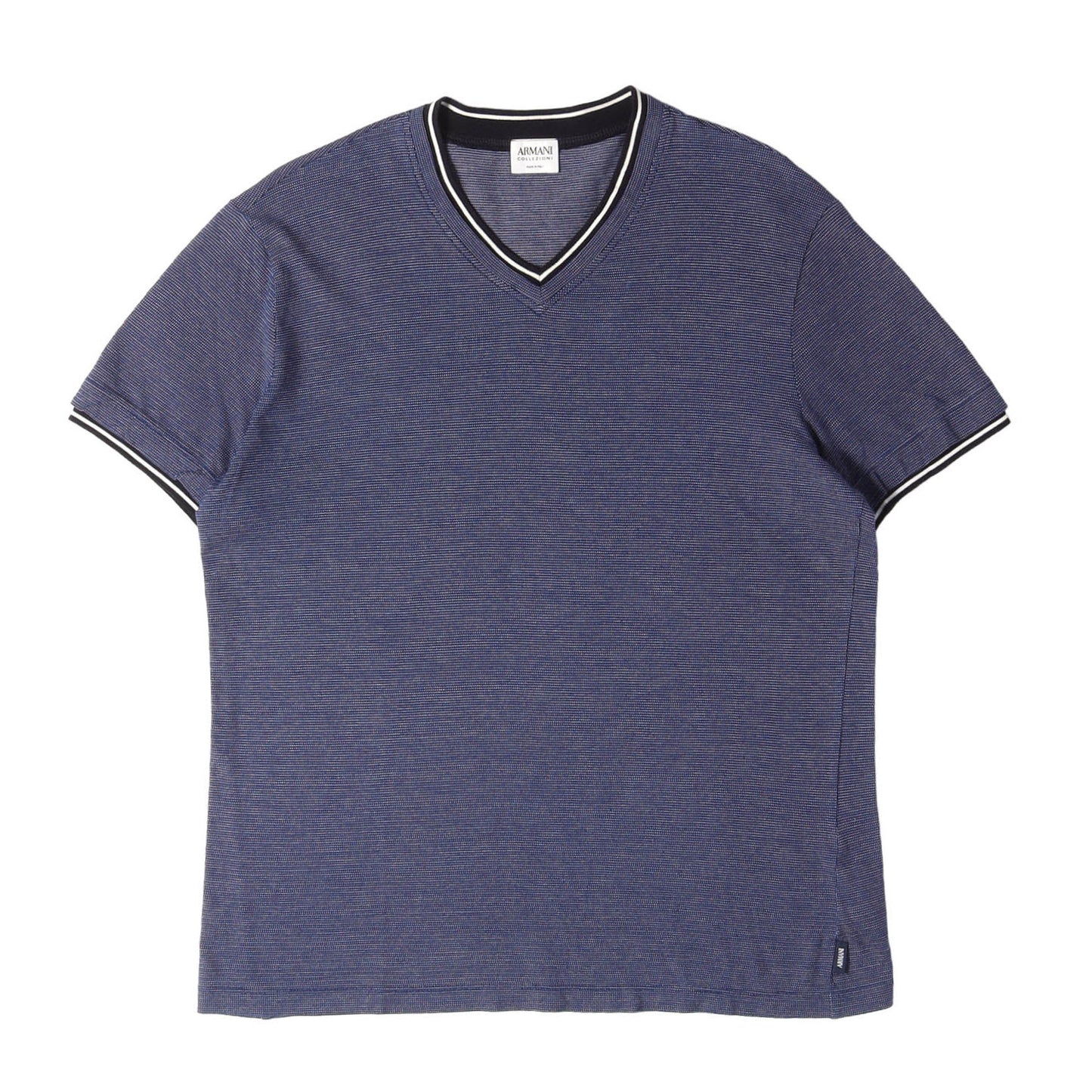 フェイクレイヤード コットンニット Vネック Tシャツ