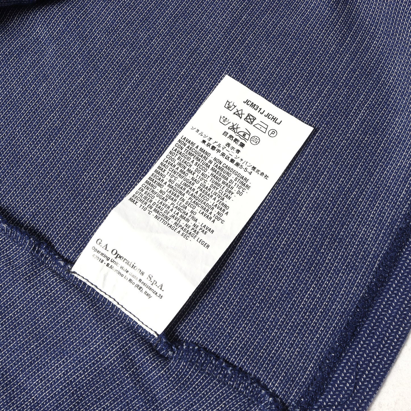 フェイクレイヤード コットンニット Vネック Tシャツ