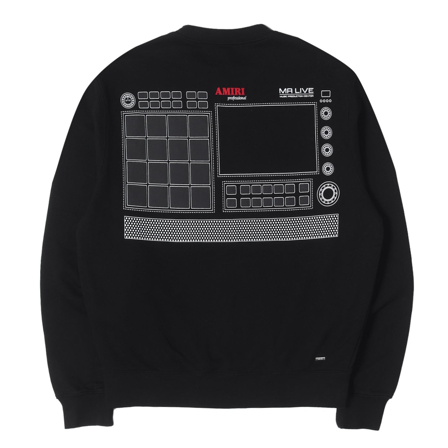 23AW グラフィック ロゴ スウェット トレーナー (Drum Machine Black Crewneck Jumper)