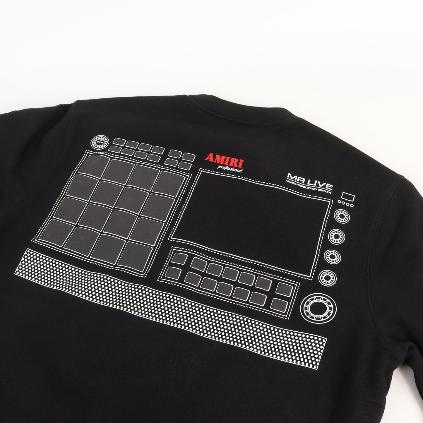 23AW グラフィック ロゴ スウェット トレーナー (Drum Machine Black Crewneck Jumper)