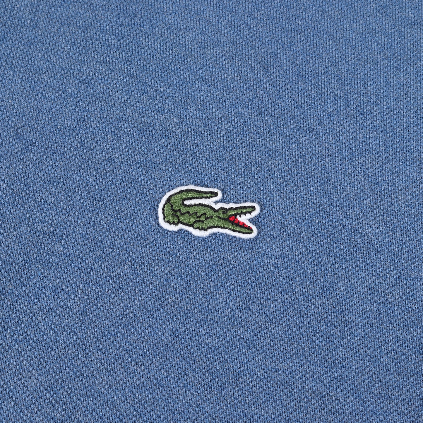 現行モデル ワニ刺繍 ロングスリーブ ピケ ポロシャツ / MADE IN JAPAN