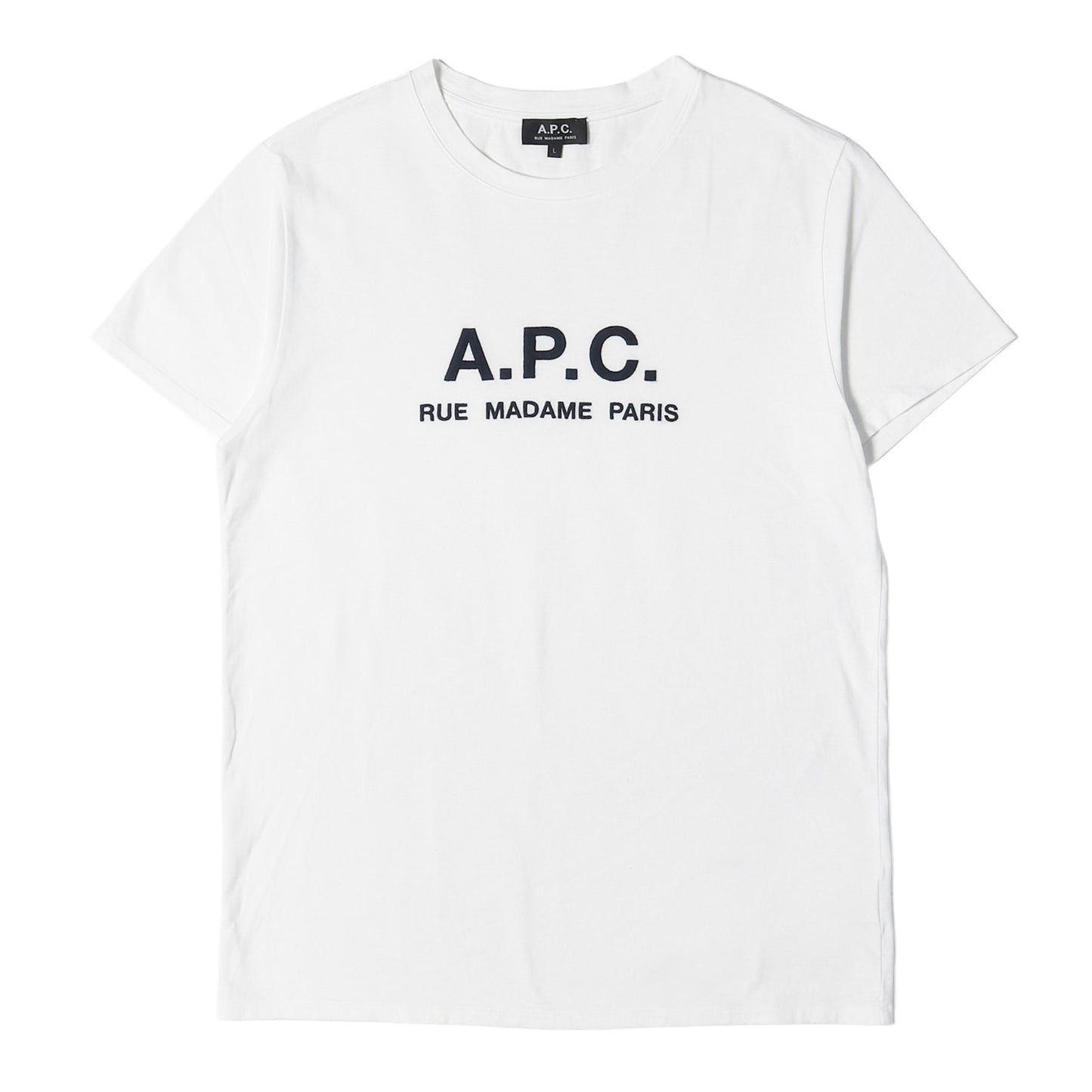 近年モデル リュ マダム ロゴ 刺繍 Ｔシャツ (T-SHIRT RUE MADAME HOMME) / MADE IN JAPAN