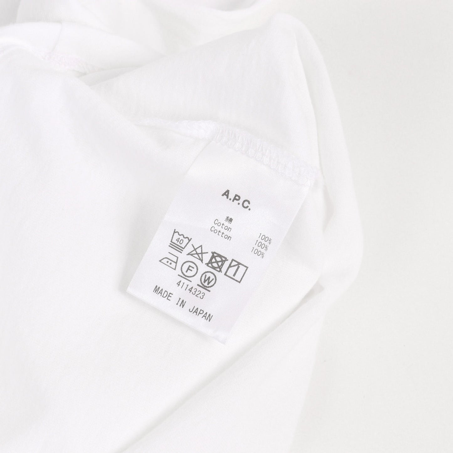 近年モデル リュ マダム ロゴ 刺繍 Ｔシャツ (T-SHIRT RUE MADAME HOMME) / MADE IN JAPAN