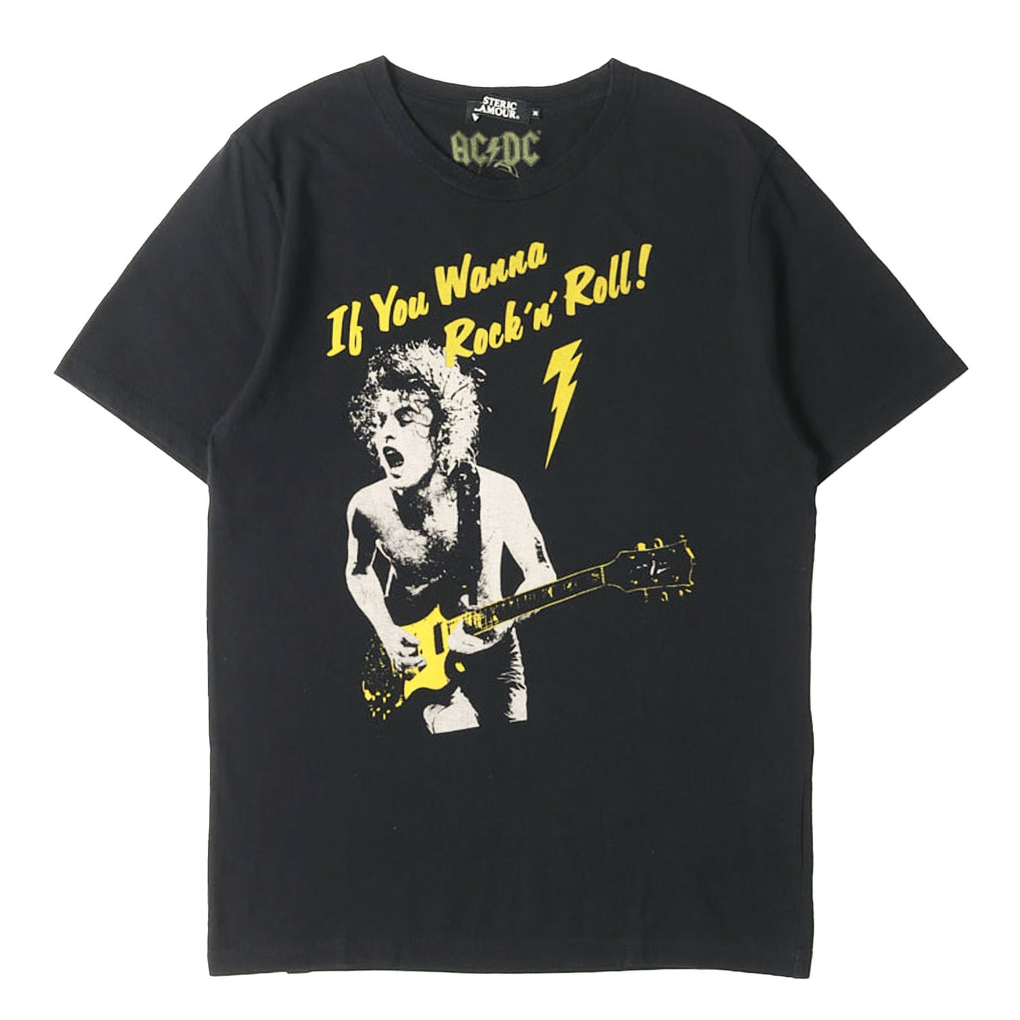 × AC/DC アンガス ヤング Tシャツ (ACDC EUROPE TOUR 88 pt T-SH)