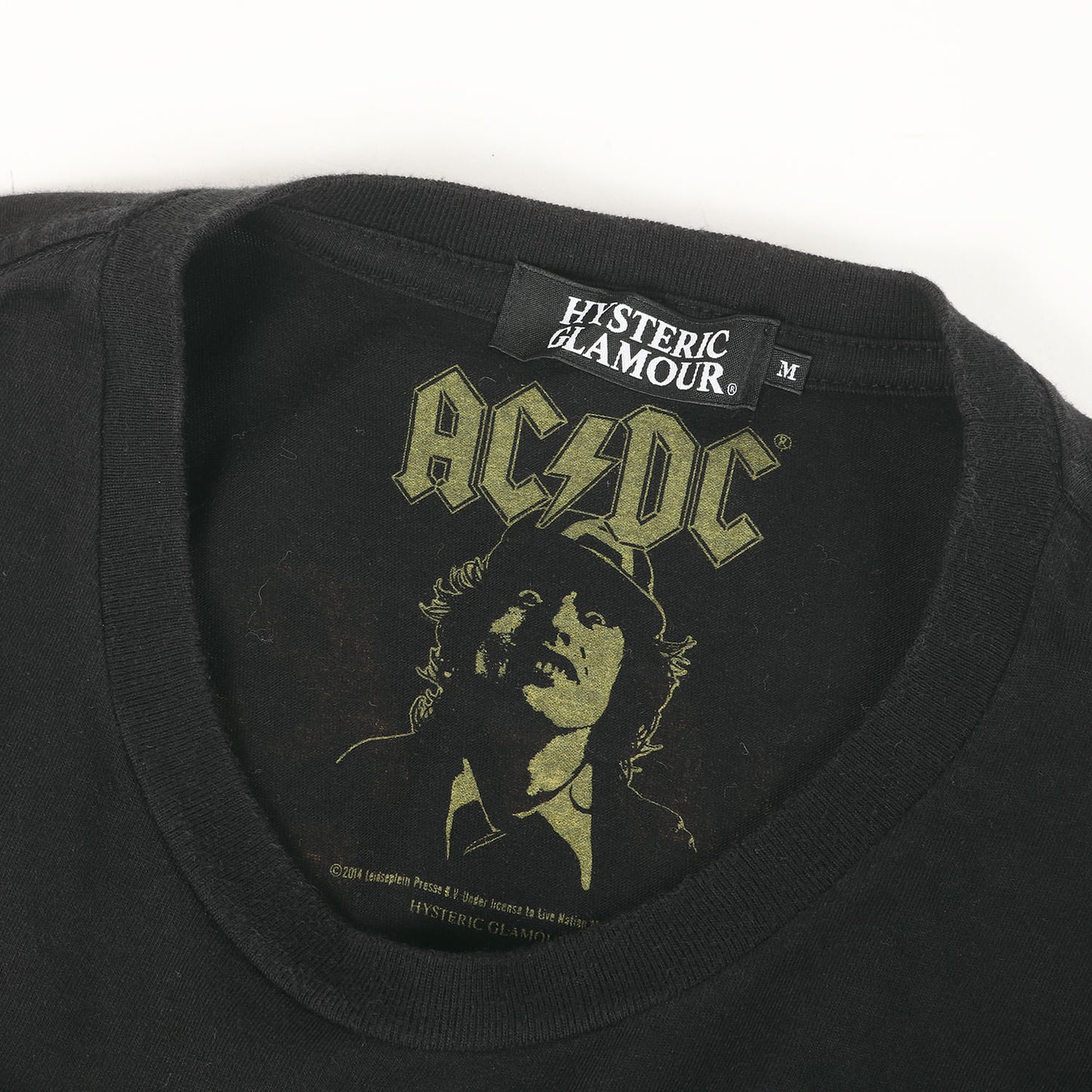 × AC/DC アンガス ヤング Tシャツ (ACDC EUROPE TOUR 88 pt T-SH)