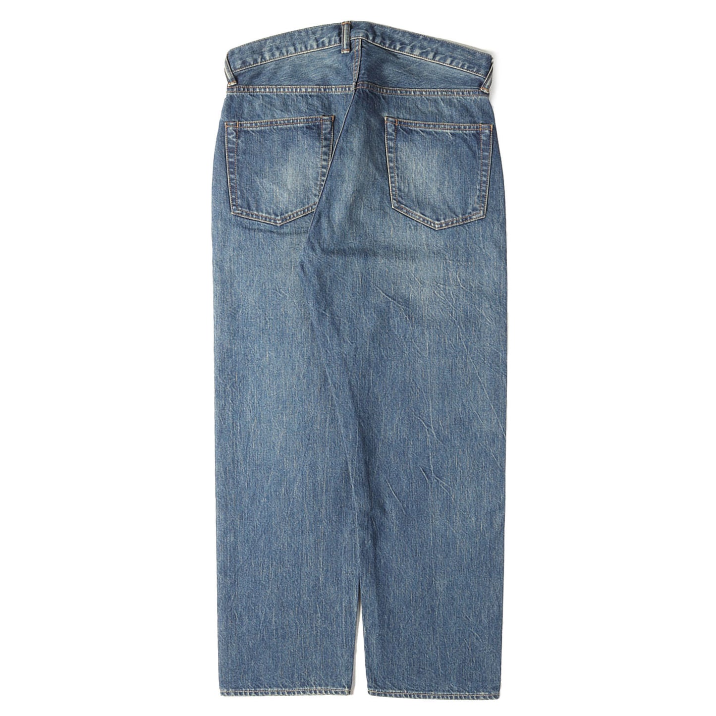 24SS ウォッシュド加工 ワイド デニムパンツ (Washed Denim Wide Pants)