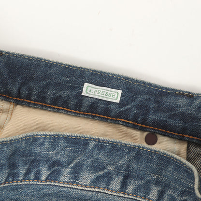 24SS ウォッシュド加工 ワイド デニムパンツ (Washed Denim Wide Pants)