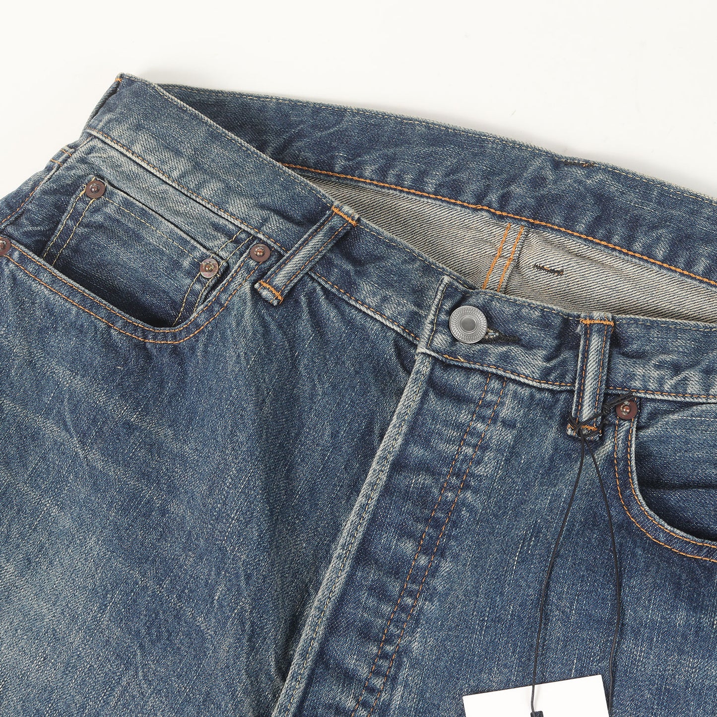 24SS ウォッシュド加工 ワイド デニムパンツ (Washed Denim Wide Pants)