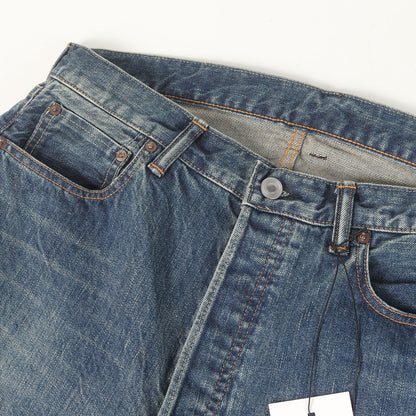 24SS ウォッシュド加工 ワイド デニムパンツ (Washed Denim Wide Pants)