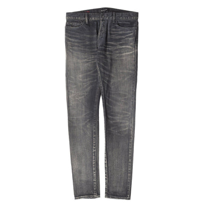 21AW ヴィンテージ加工 スリム スキニー デニムパンツ (TYPE-1 SLIM DAMAGE JEANS)