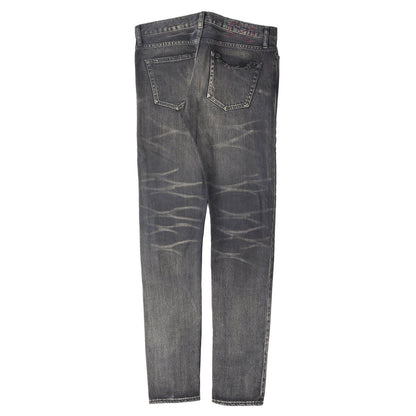 21AW ヴィンテージ加工 スリム スキニー デニムパンツ (TYPE-1 SLIM DAMAGE JEANS)
