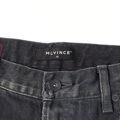 21AW ヴィンテージ加工 スリム スキニー デニムパンツ (TYPE-1 SLIM DAMAGE JEANS)