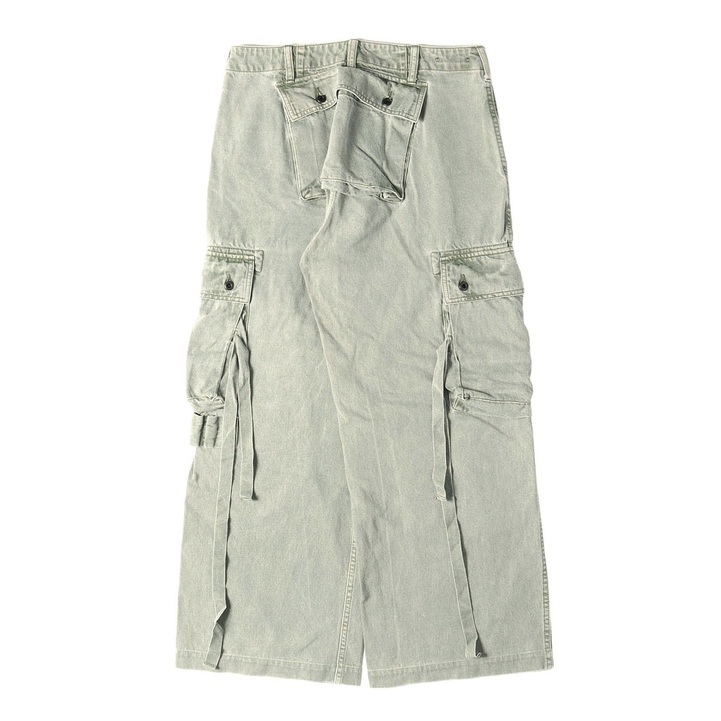 24AW ワイドカーゴ デニム モンキーパンツ (Denim Wide Cargo PS)