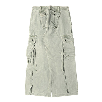 24AW ワイドカーゴ デニム モンキーパンツ (Denim Wide Cargo PS)