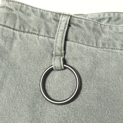 24AW ワイドカーゴ デニム モンキーパンツ (Denim Wide Cargo PS)