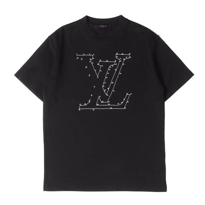 ヴァージル･アブロー LV ロゴ ステッチ 刺繍 Tシャツ