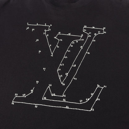 ヴァージル･アブロー LV ロゴ ステッチ 刺繍 Tシャツ