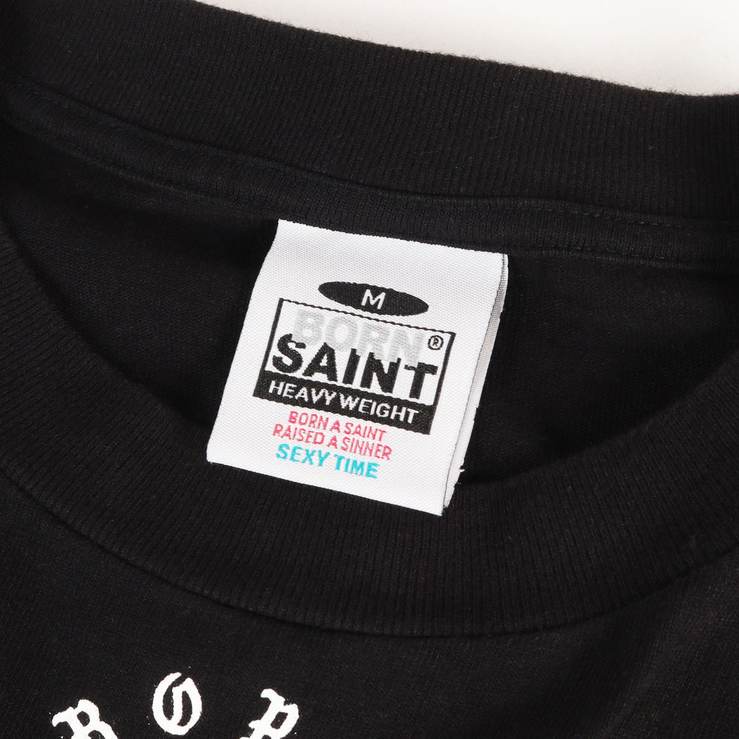 24SS × BORN X RAISED ロゴ プリント刺繍 ロングスリーブ Tシャツ (BR_LS TEE / BORN SAINT )