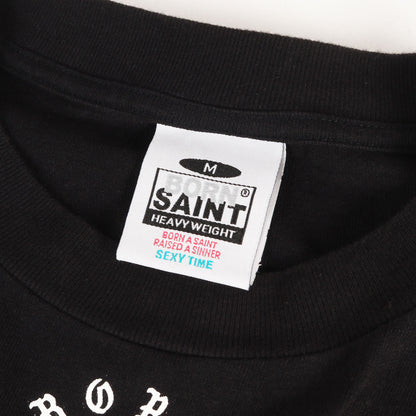 24SS × BORN X RAISED ロゴ プリント刺繍 ロングスリーブ Tシャツ (BR_LS TEE / BORN SAINT )