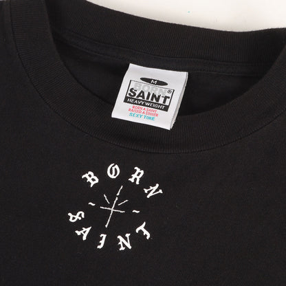 24SS × BORN X RAISED ロゴ プリント刺繍 ロングスリーブ Tシャツ (BR_LS TEE / BORN SAINT )