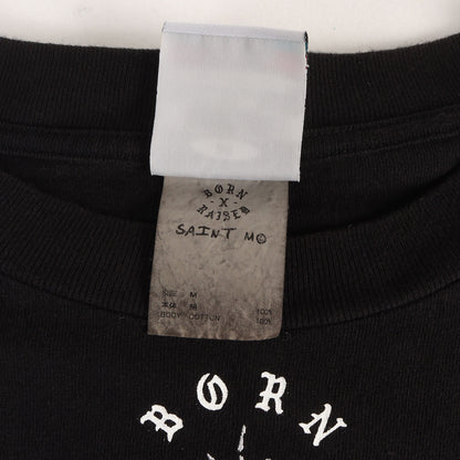24SS × BORN X RAISED ロゴ プリント刺繍 ロングスリーブ Tシャツ (BR_LS TEE / BORN SAINT )