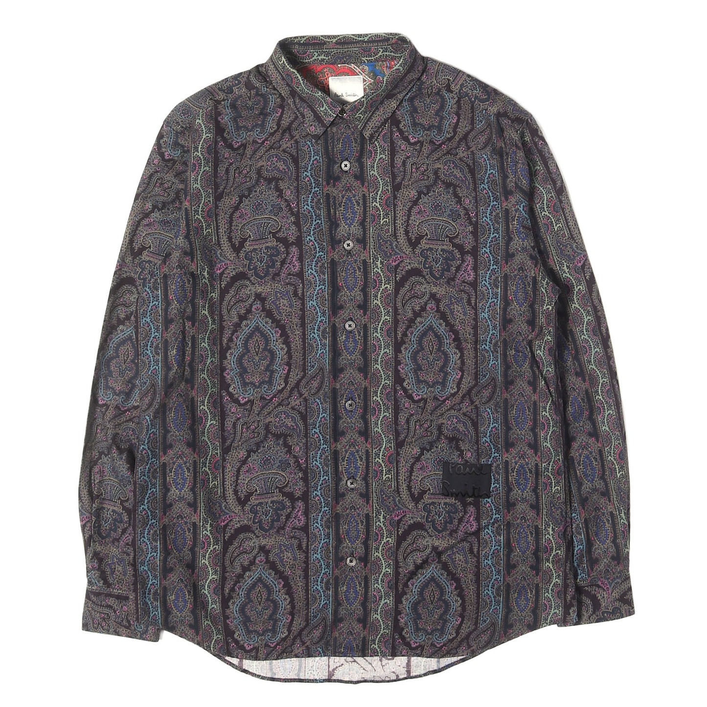 21AW ペイズリーストライプ プリント シャツ / MADE IN JAPAN