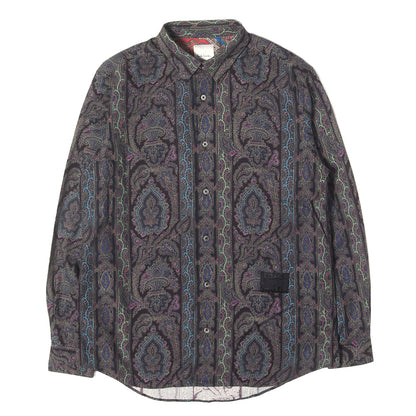 21AW ペイズリーストライプ プリント シャツ / MADE IN JAPAN