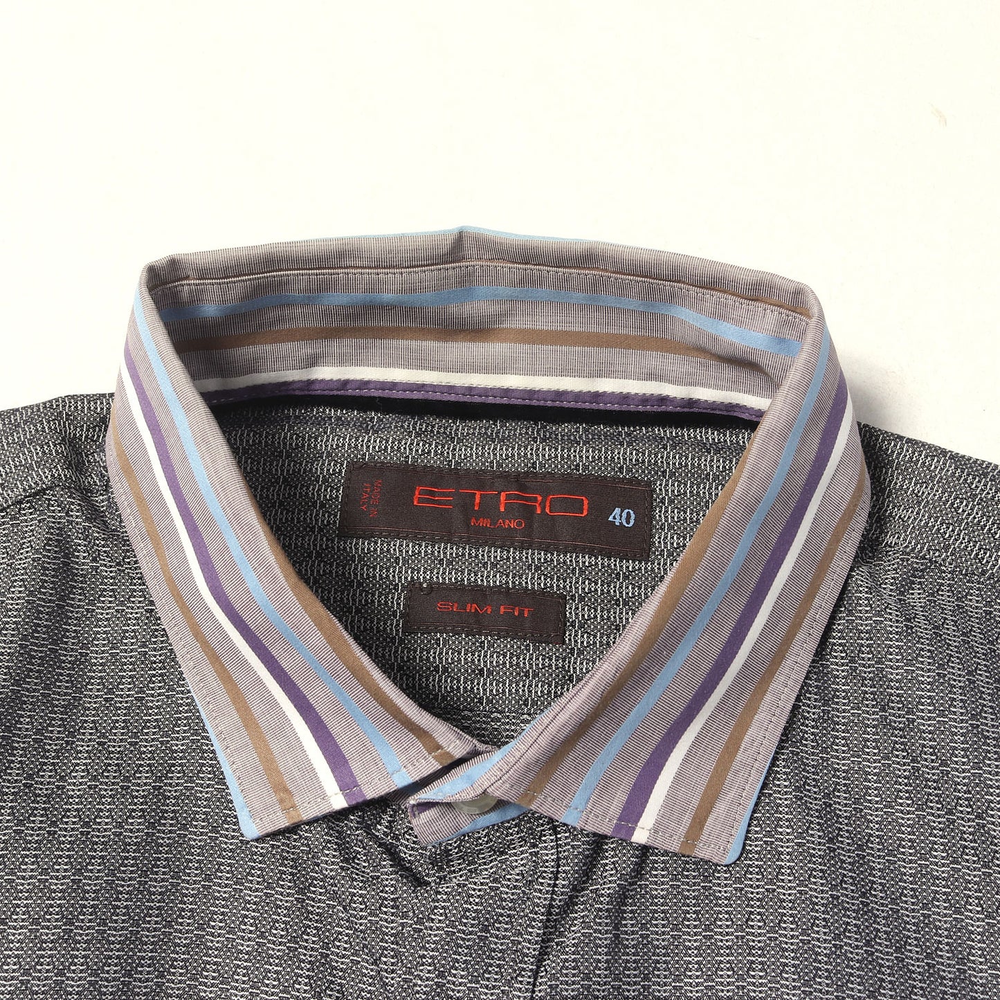 ジオメトリック クレリック ドレスシャツ / SLIM FIT