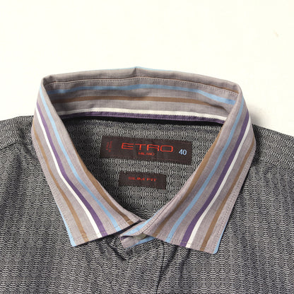 ジオメトリック クレリック ドレスシャツ / SLIM FIT